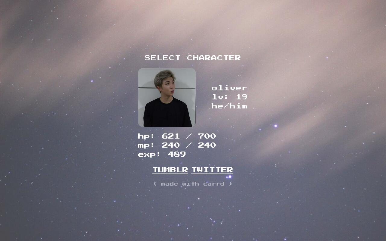 Carrd profile picture for @player